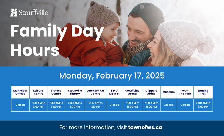 Family Day Holiday Hours